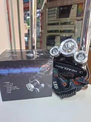 3 Led Head Torch Zoom Focus Camping Repair Light