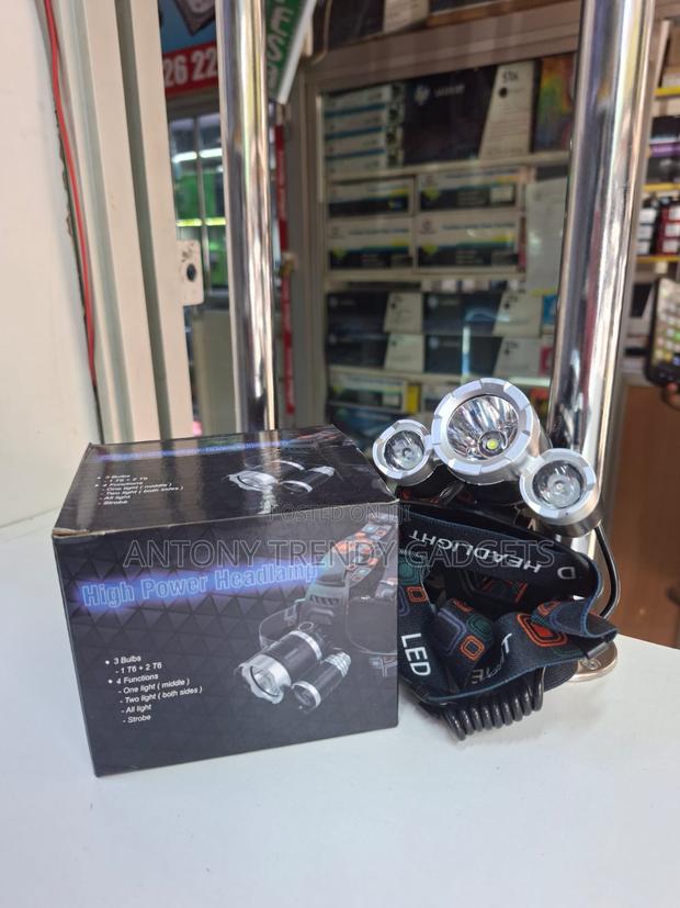 Powerful Headlamp With 18650 Battery Hiking Work Lamp - thumbnail 2