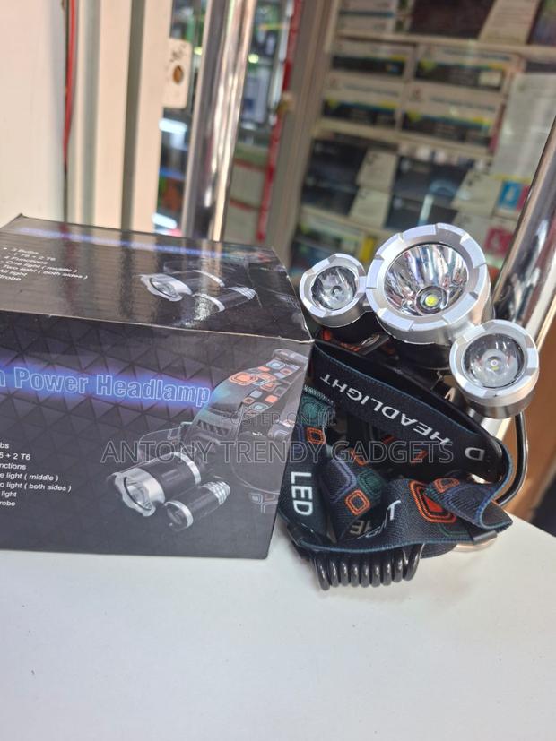 Powerful Headlamp With 18650 Battery Hiking Work Lamp - thumbnail 4