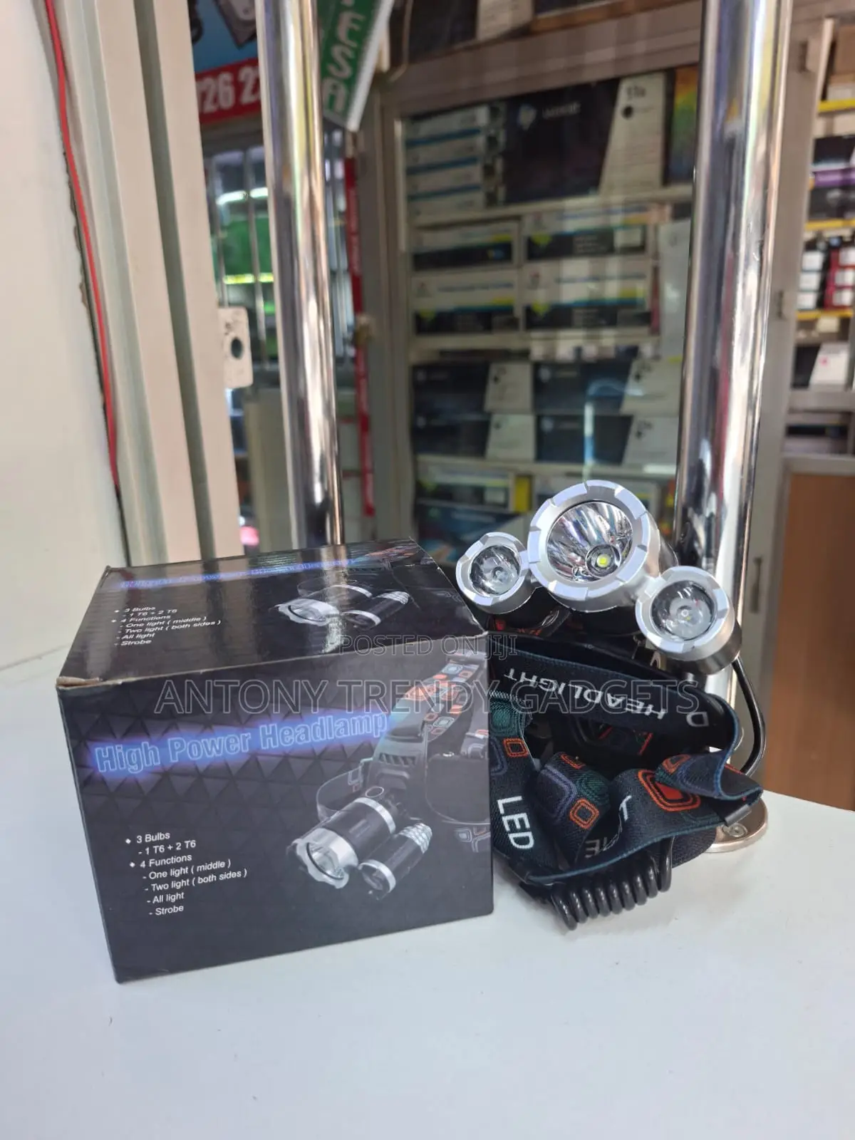 Adjustable Strap Led Headlight Night Fishing Head Torch