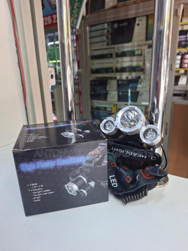 Adjustable Strap Led Headlight Night Fishing Head Torch - thumbnail 2