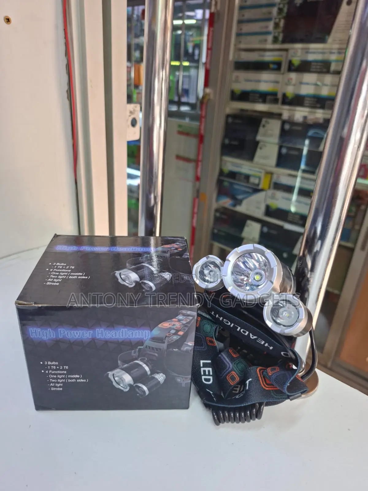 Adjustable Strap Led Headlight Night Fishing Head Torch