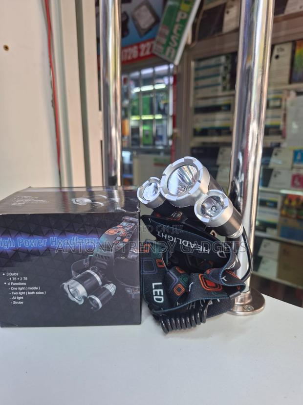 Adjustable Strap Led Headlight Night Fishing Head Torch - thumbnail 4