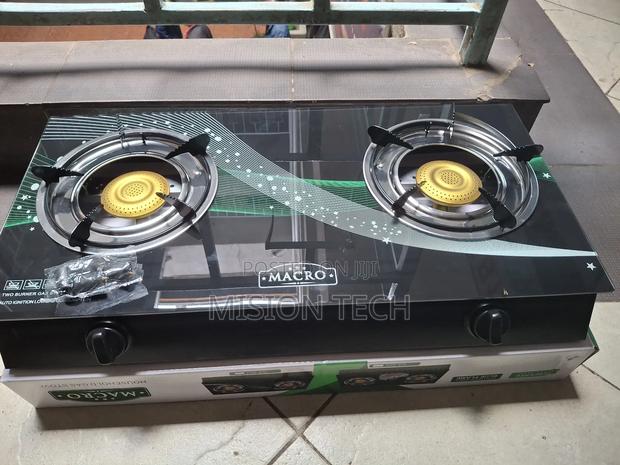Macro Gas Cooker 2 Burner Glass Top*