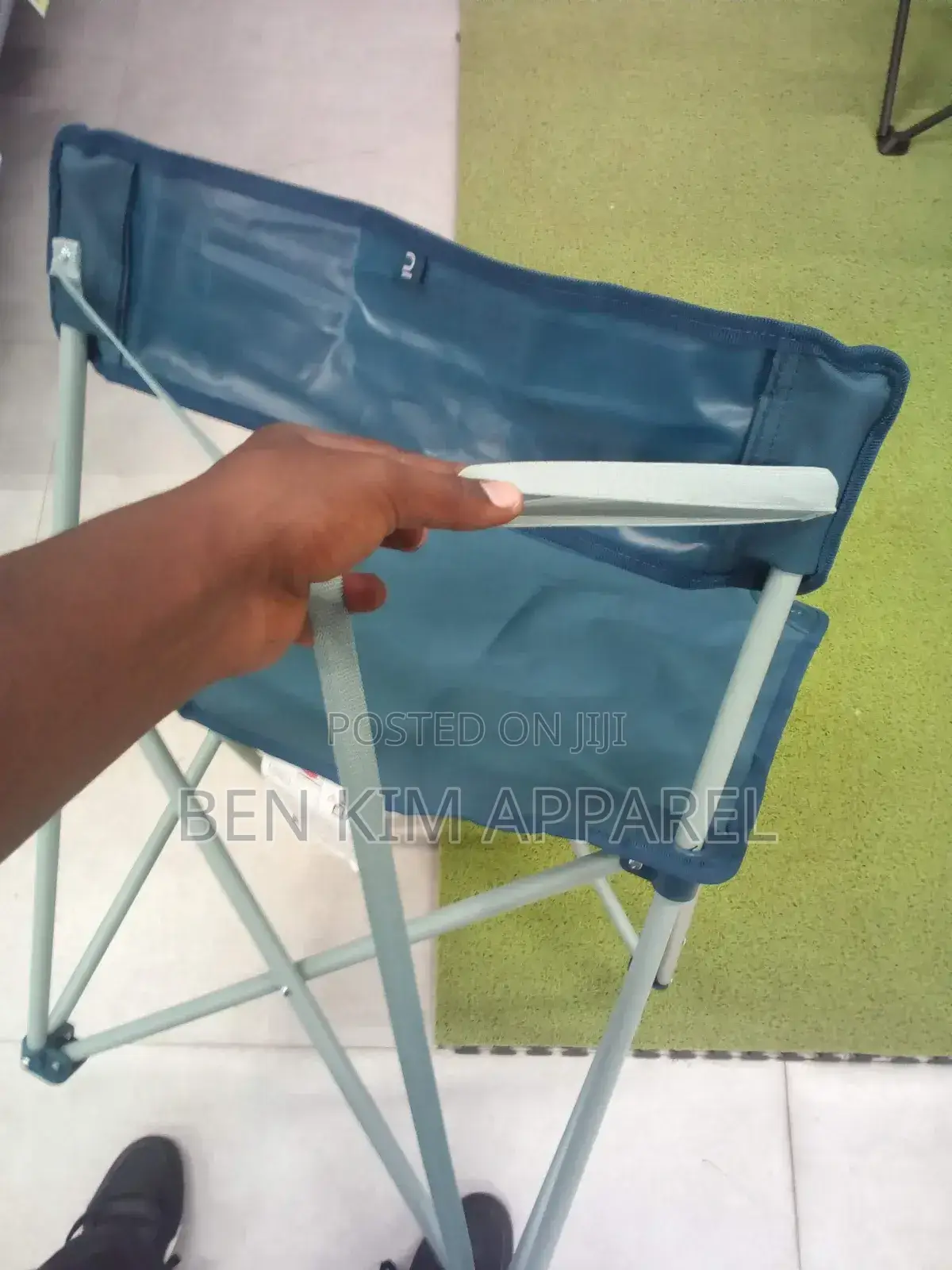 Steel and Polyester High Quality Foldable Camping Seat 110 KGS Max