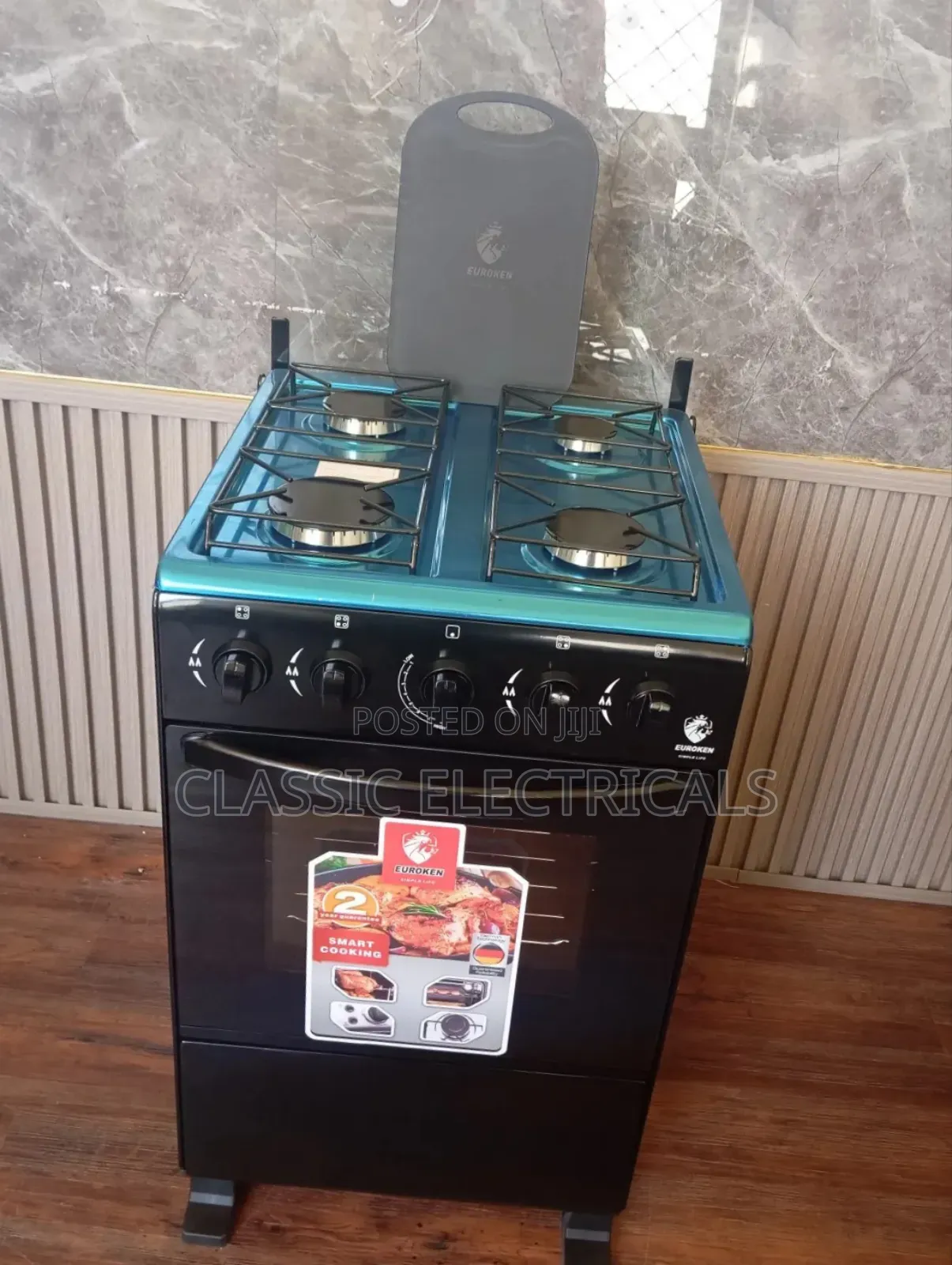 Euroken Full Gas Euro-55-4g Auto Ignition With Free Chopping Board