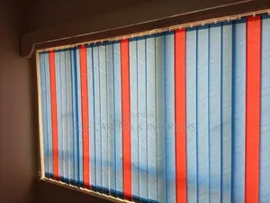 Beautiful Green,Blue and Orange Vertical Window Blinds