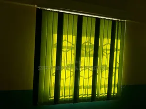 Beautiful Green,Blue and Orange Vertical Window Blinds