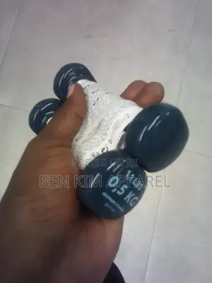 0.5 Kg Gloss Rubber Green Dumbbell Set.