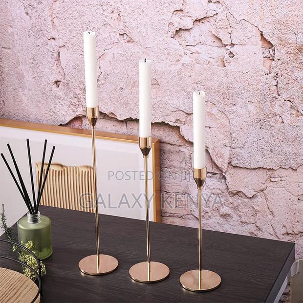 3pcs Gold Color Candle Holder