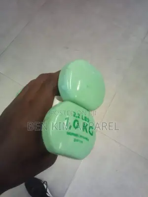 Light Green Gloss Rubber 1kg Dumbbell Set High Quality