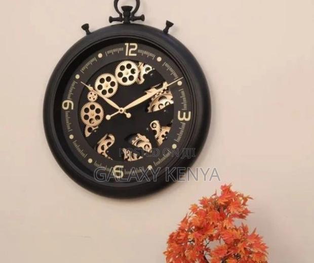 Metal Wooden Ark Clock