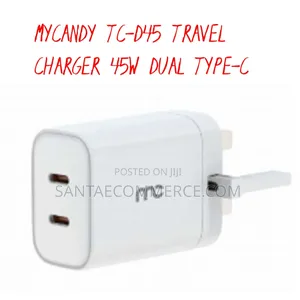 Mycandy Tc-D45 Travel Charger 45w Dual Type-C