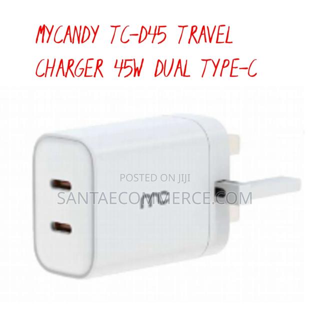 Mycandy Tc-D45 Travel Charger 45w Dual Type-C - thumbnail 2