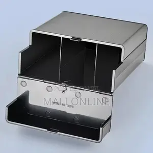 40pcs Large Capacity Metal Cigarette Case Stainless Steel