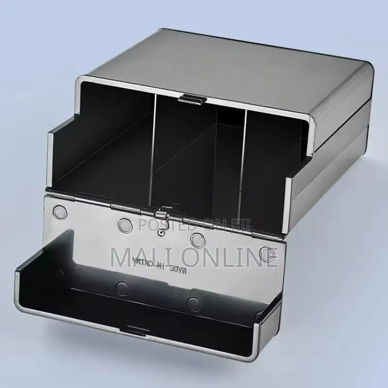 40pcs Large Capacity Metal Cigarette Case Stainless Steel
