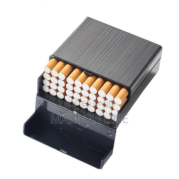 40pcs Large Capacity Metal Cigarette Case Stainless Steel - thumbnail 3