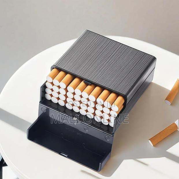 40pcs Large Capacity Metal Cigarette Case Stainless Steel - thumbnail 4