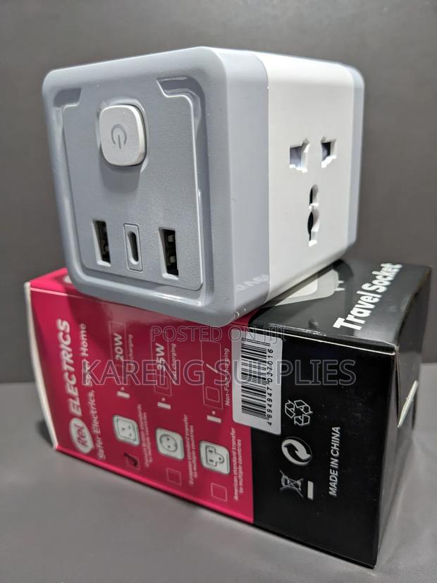 7 in 1 Itel Travel Socket/ Adapter - thumbnail 2