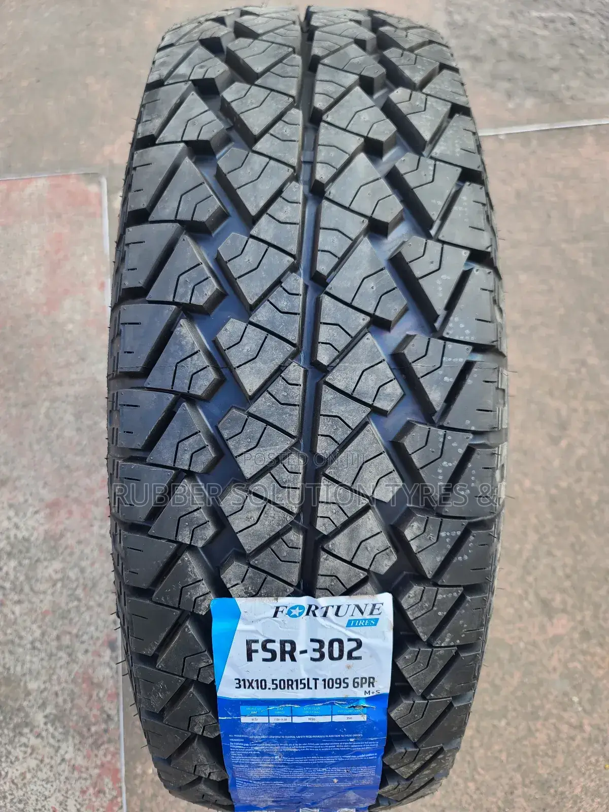 31x10.50r15 Fortune Tires 109s 6pr Fsr-302