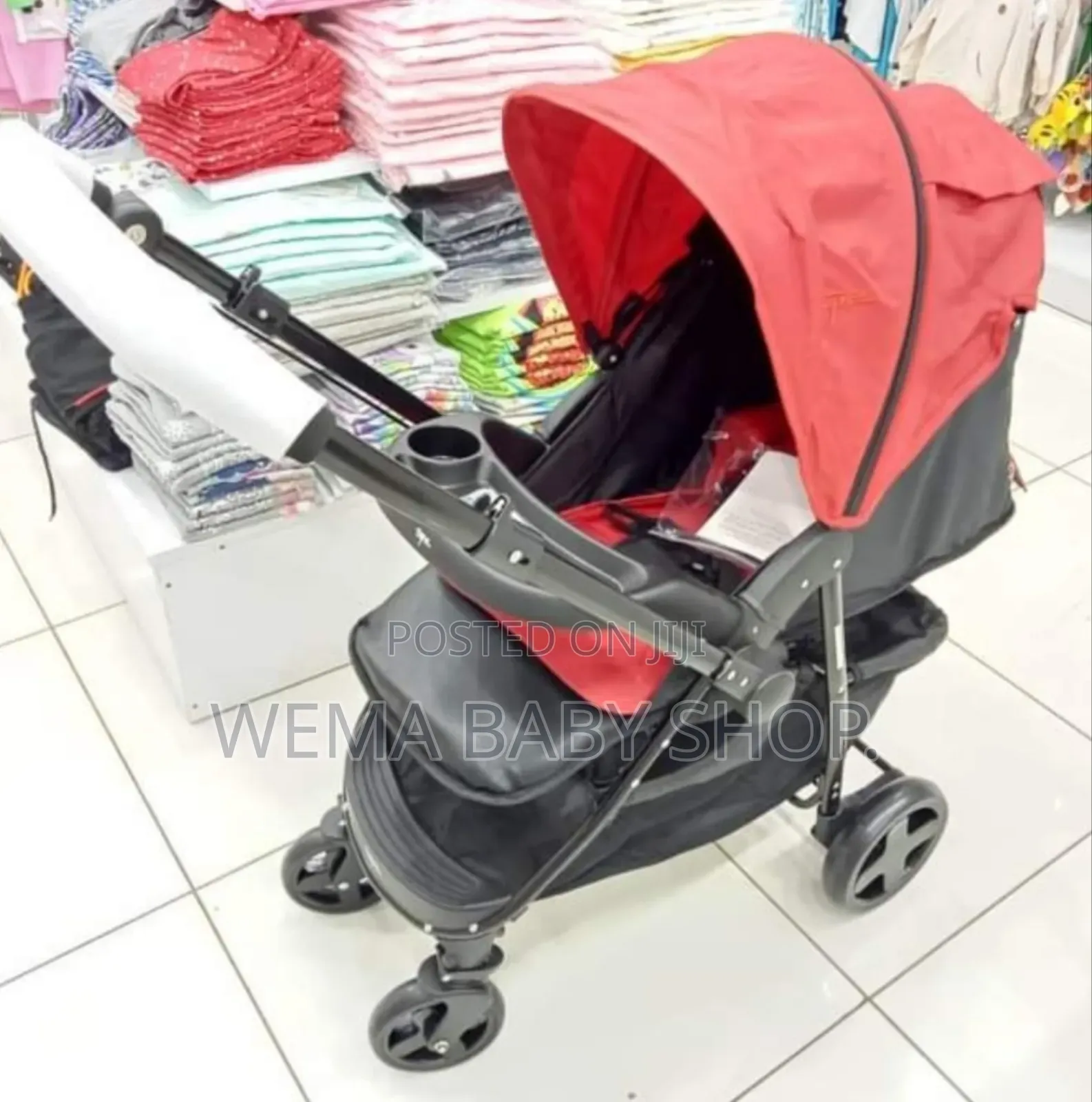 Compact Baby Stroller With Reversible Handle