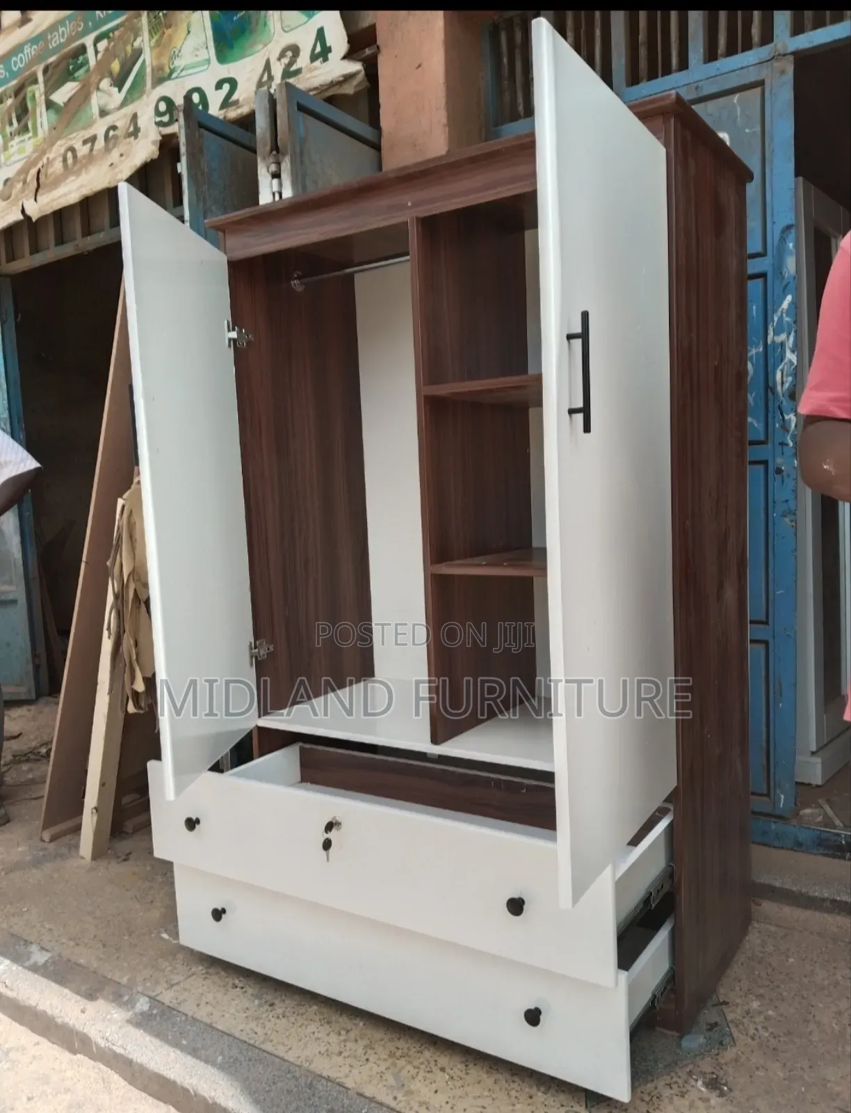 Double Door Wardrobe Cupboard