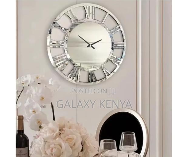 Crystal Mirrored Wall Clock - main view