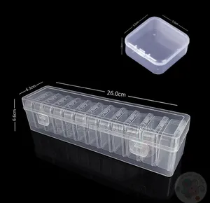 12 Grid Transparent Jewelry Organizer Box