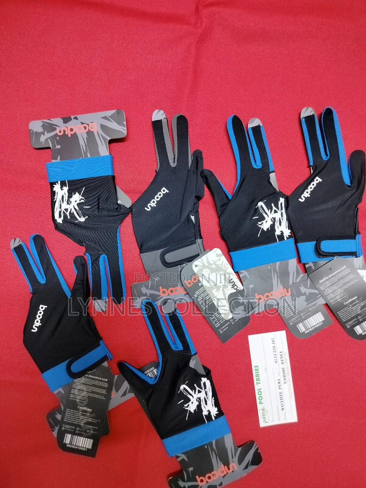 Pool Table Playing Gloves