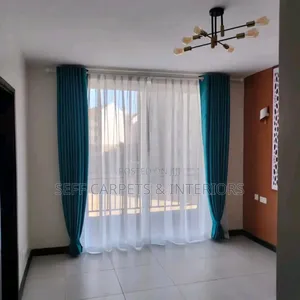 Best House Curtains Nairobi Blue Color