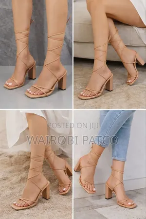 Strappy Block Heels