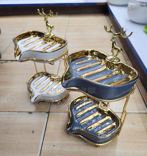 Double Ceramic Soap Holder - thumbnail 2