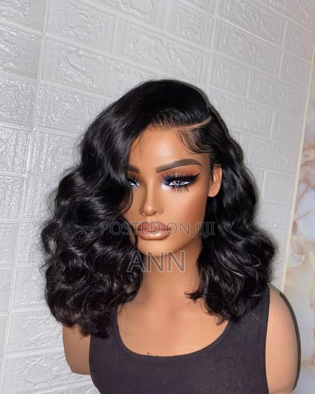 Beginner Friendly Pre-cut Lace Front Synthetic Bob 16" Long Wig