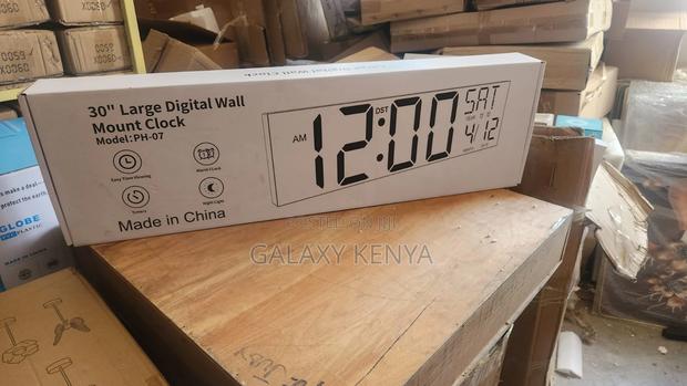 30 Inches Led Digital Alarm Clock With Only One Display Color Red - thumbnail 5