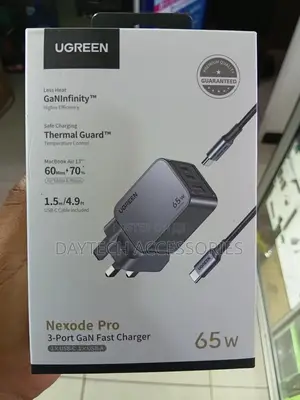 Ugreen - Nexode Pro 65w 3-Port Usb-C/Usb-a Gan Charger