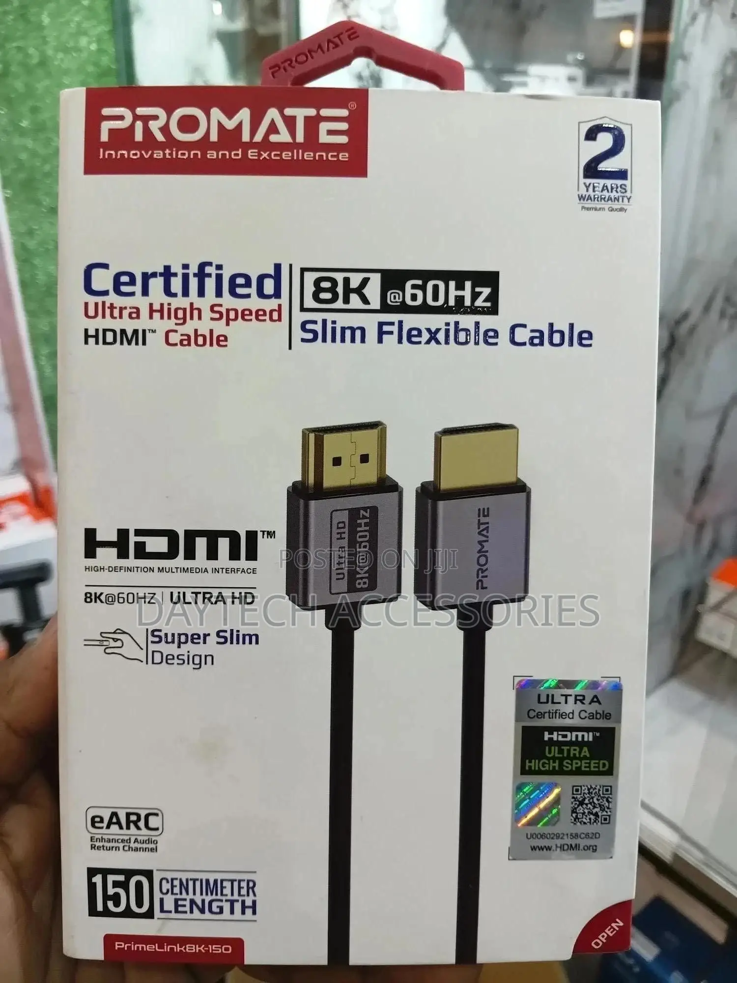 Promate Primelink8k-150 Certified Ultra High-Speed Hdmi 2.1 Cable.