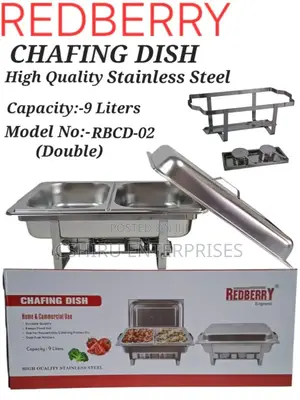 Redberry Chafing Dish With Double Partition and Proper Deep Insert