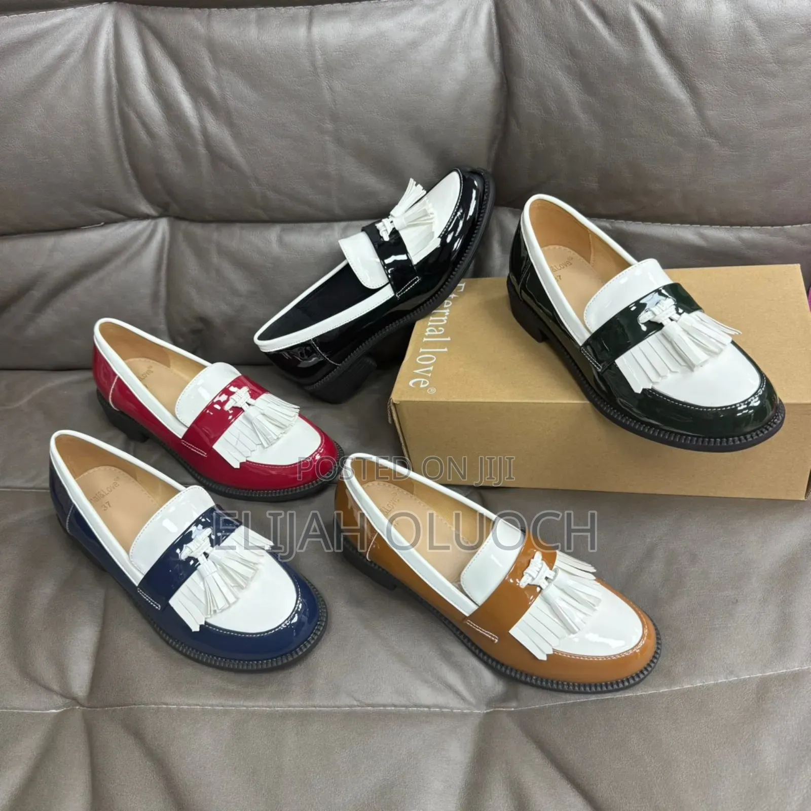 High Quality Oxford Two-tone Wetlook (Eternal Love) Brogues