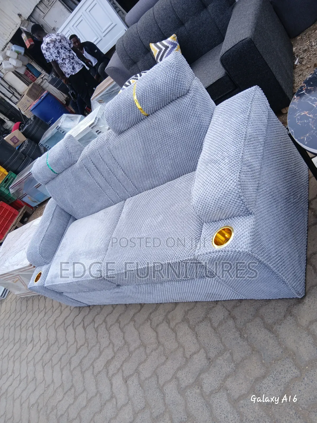 Springed Cushioned Three Seater Available for Sale