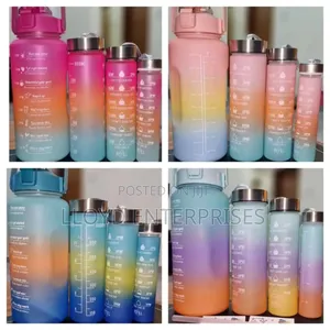 4 in 1 Multi Color Motivational Bottles