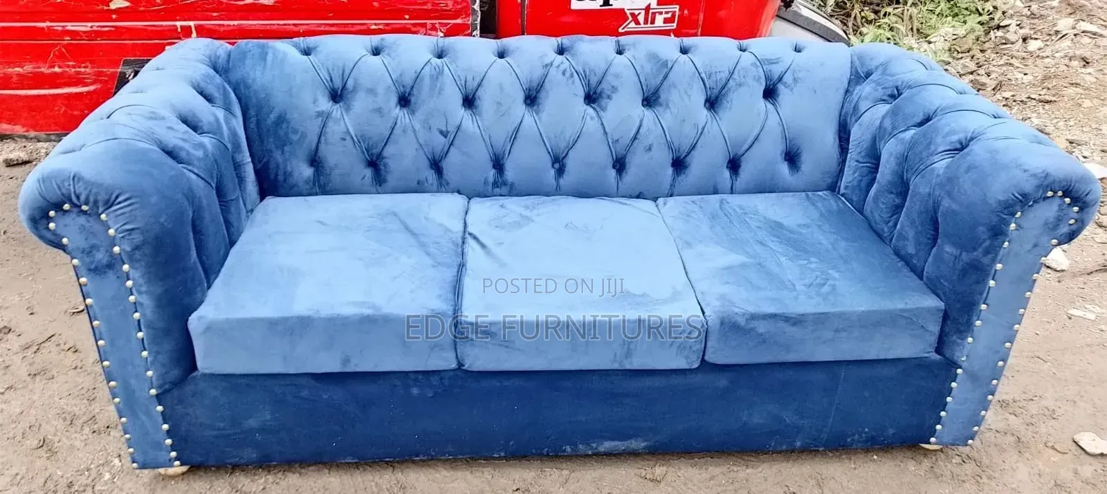 Blue Three Seater Chester for Sale
