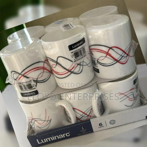 6pcs Luminarc Wolgan Red Cups - main view