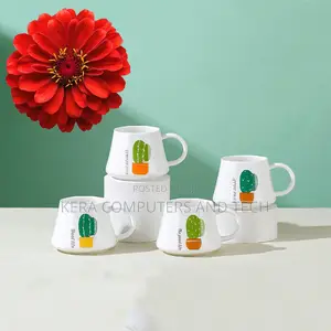 Unique Creative Ceramic Mugs Set of 6pcs