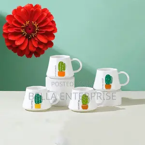 Unique Creative Ceramic Mugs Set of 6pcs