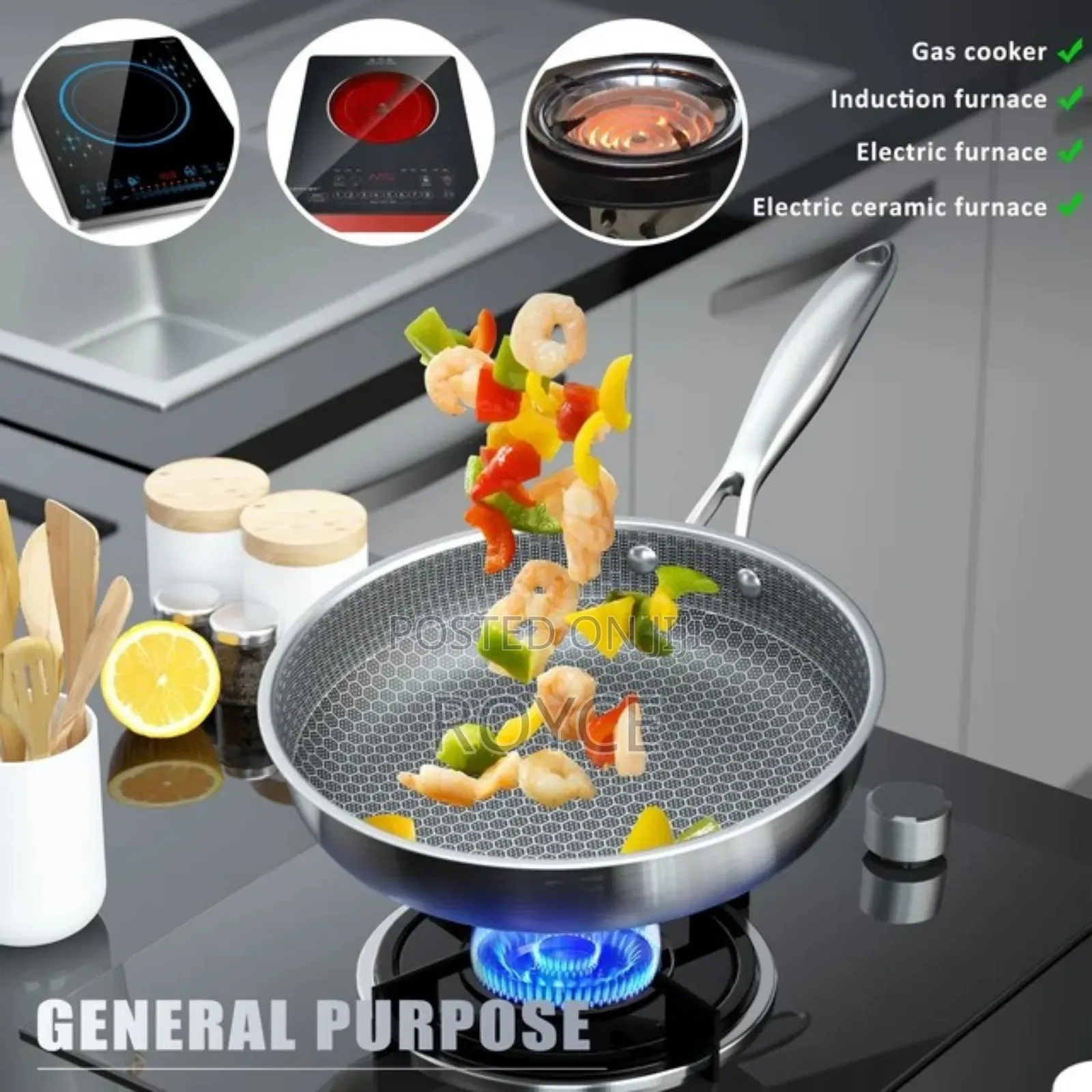 28cm Non-stick Honey Comb Pan