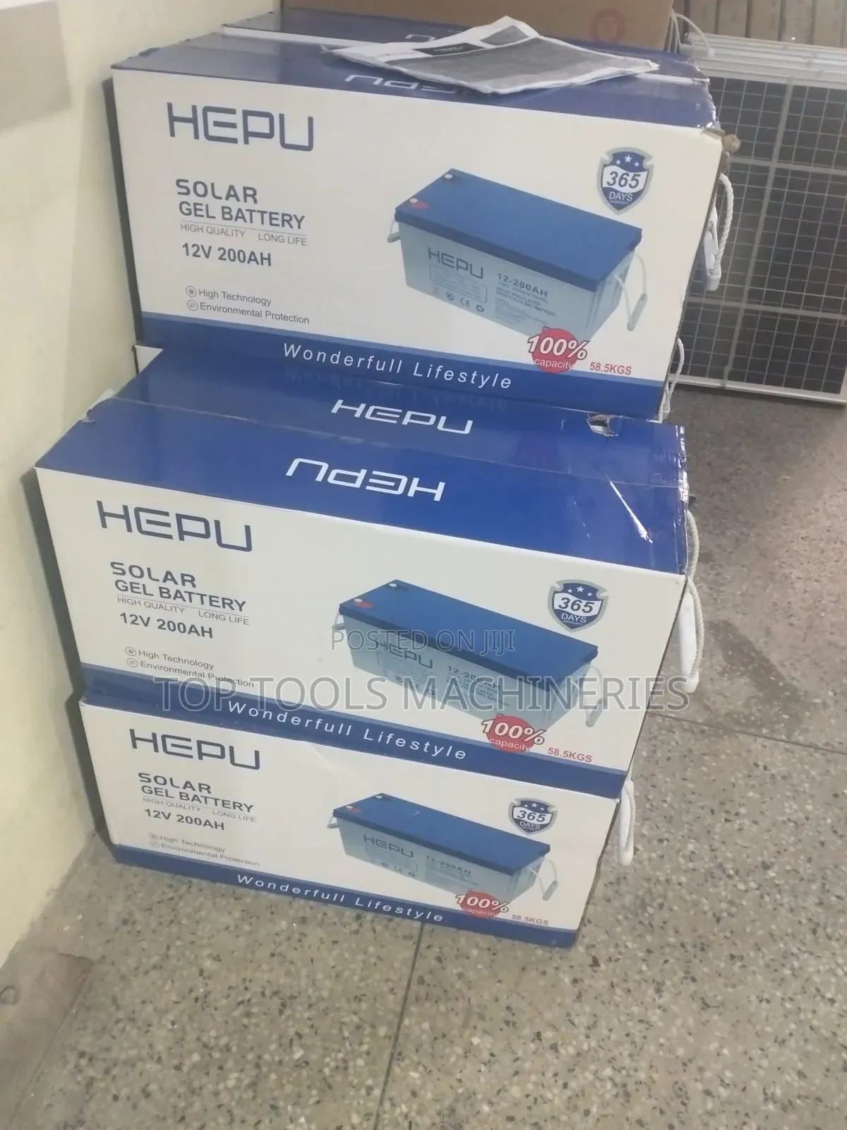 Hepu 200ah 12v Gel Battery Heavy Duty