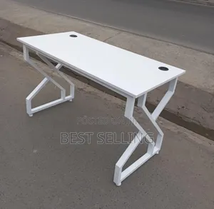 All White Office Table