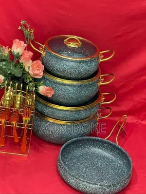* 9pcs Granite Coating Kitchen Cookware Set* * 9pcs Includes:* I