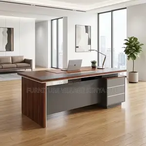 Office Desk; Modern Executive L-shaped Table