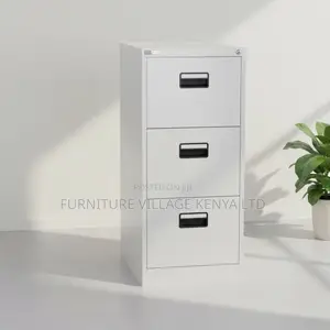 Office Cabinet; Modern Steel Storage Cabinet With Locking Drawers